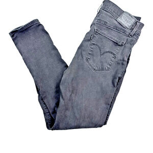 Womens Levis 311 Shaping Skinny Black Jeans Sz 29 Slim Stretch y2k